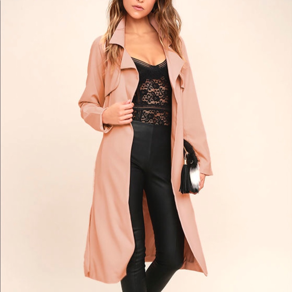 NWT JOA pink trench coat